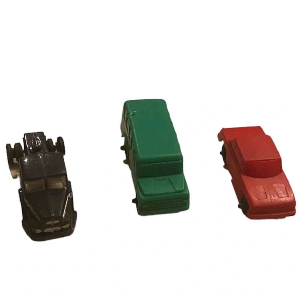 Vintage Cars Plastic Vintage Toys Bundle 1950s 1960s Collectible Set Red Black